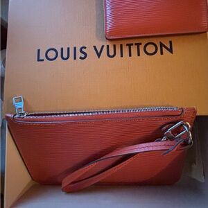Louis Vuitton Bold Orange Wristlet